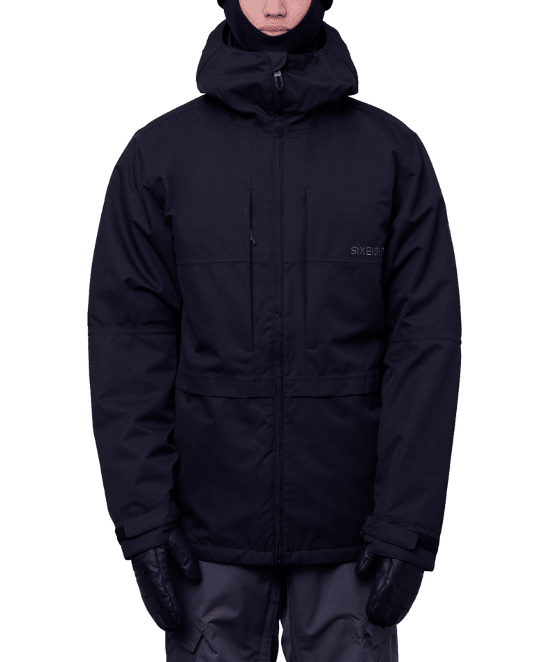 686 Smarty 3-In-1 Form Snowboard Jacket Black 2024 Men's Snow Jackets 686 