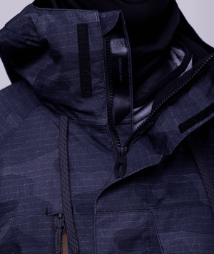 686 Geo Insulated Snowboard Jacket Black Camo Colourblock 2024 Men's Snow Jackets 686 