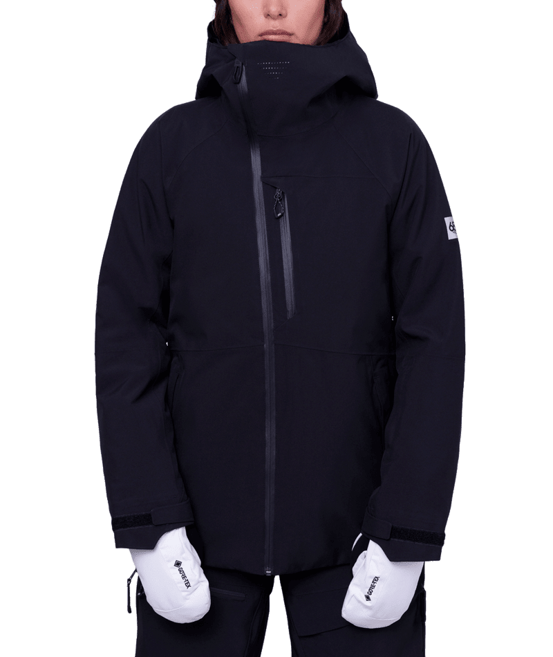686 Women's Hydra Insulated Snowboard Jacket Black 2024 Women's Snow Jackets 686 