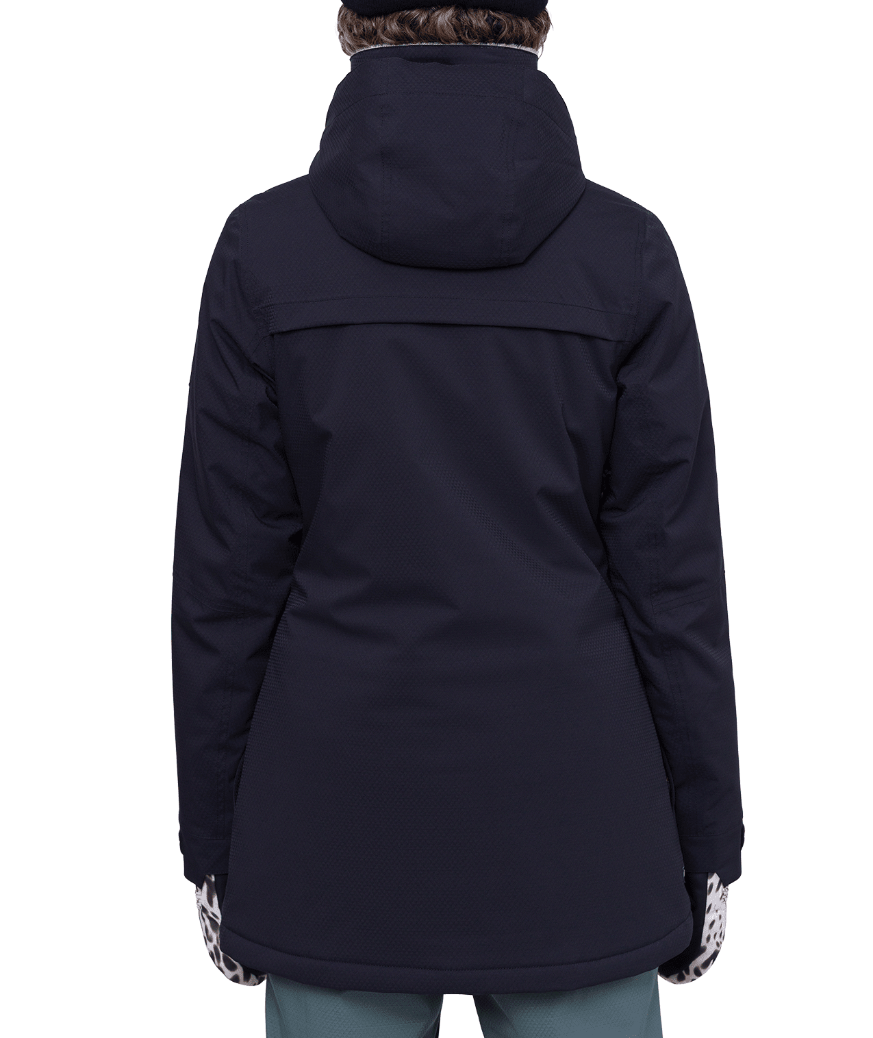 686 Women's Spirit Insulated Snowboard Jacket Black Geo Jacquard 2024 Women's Snow Jackets 686 