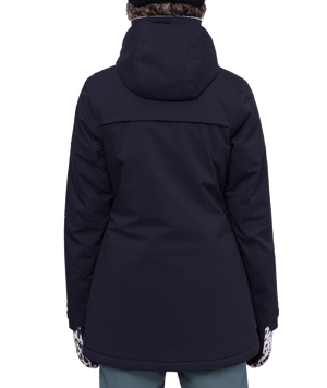 686 Women's Spirit Insulated Snowboard Jacket Black Geo Jacquard 2024 Women's Snow Jackets 686 