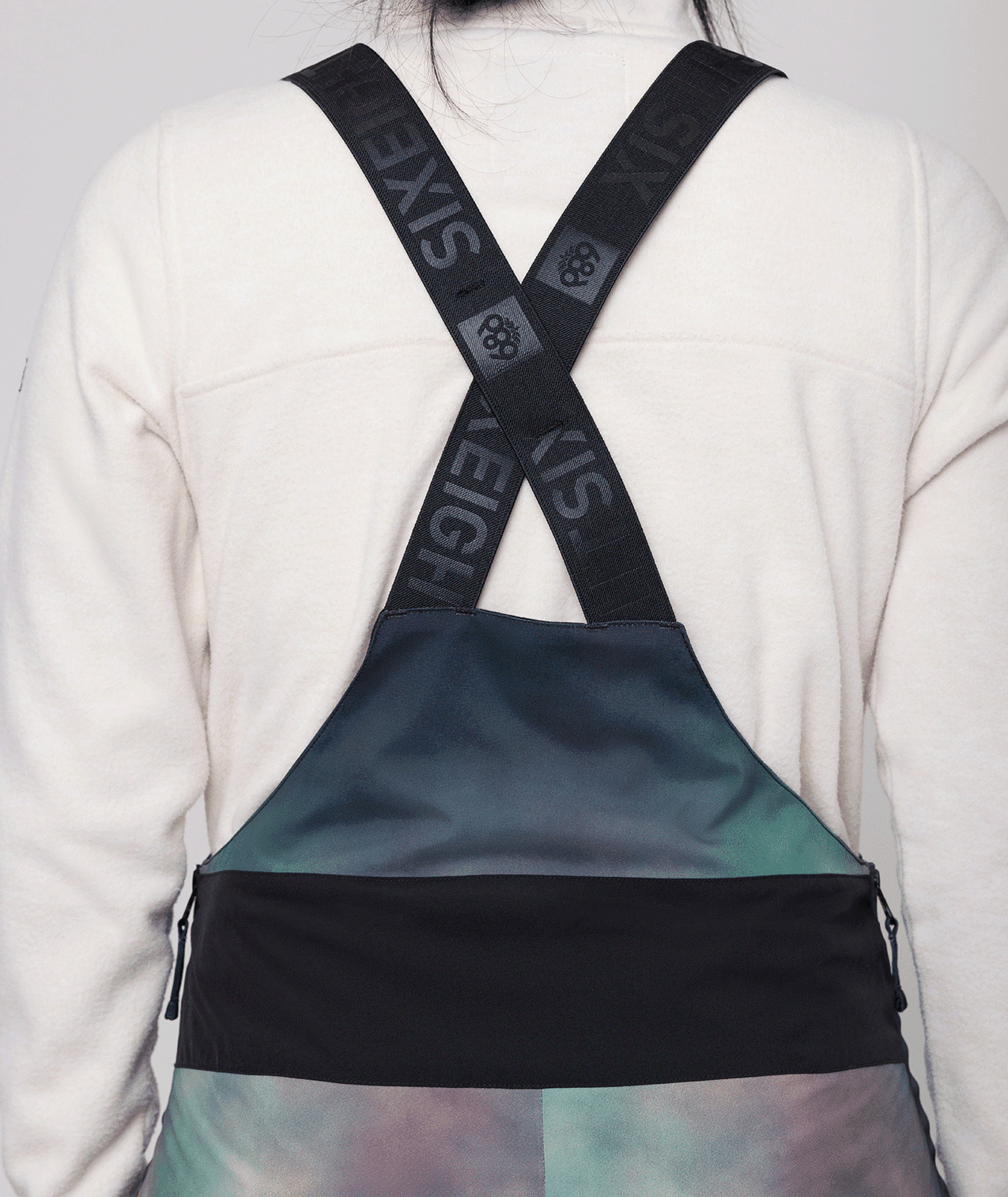 686 Women's Geode Thermagraph Bib Snowboard Pants Spearmint Spray 2024 Women's Snow Bib Pants 686 