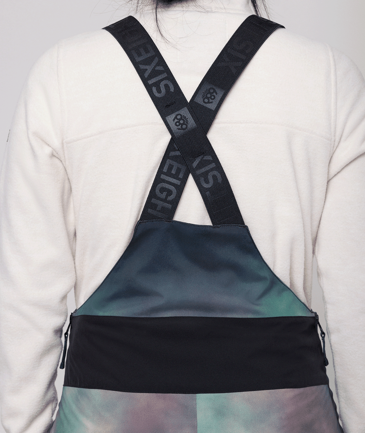 686 Women's Geode Thermagraph Bib Snowboard Pants Spearmint Spray 2024 Women's Snow Bib Pants 686 