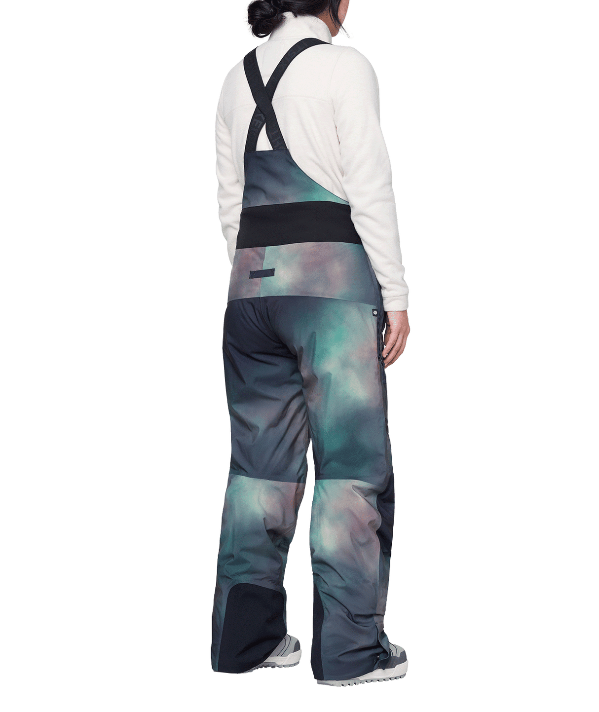 686 Women's Geode Thermagraph Bib Snowboard Pants Spearmint Spray 2024 Women's Snow Bib Pants 686 