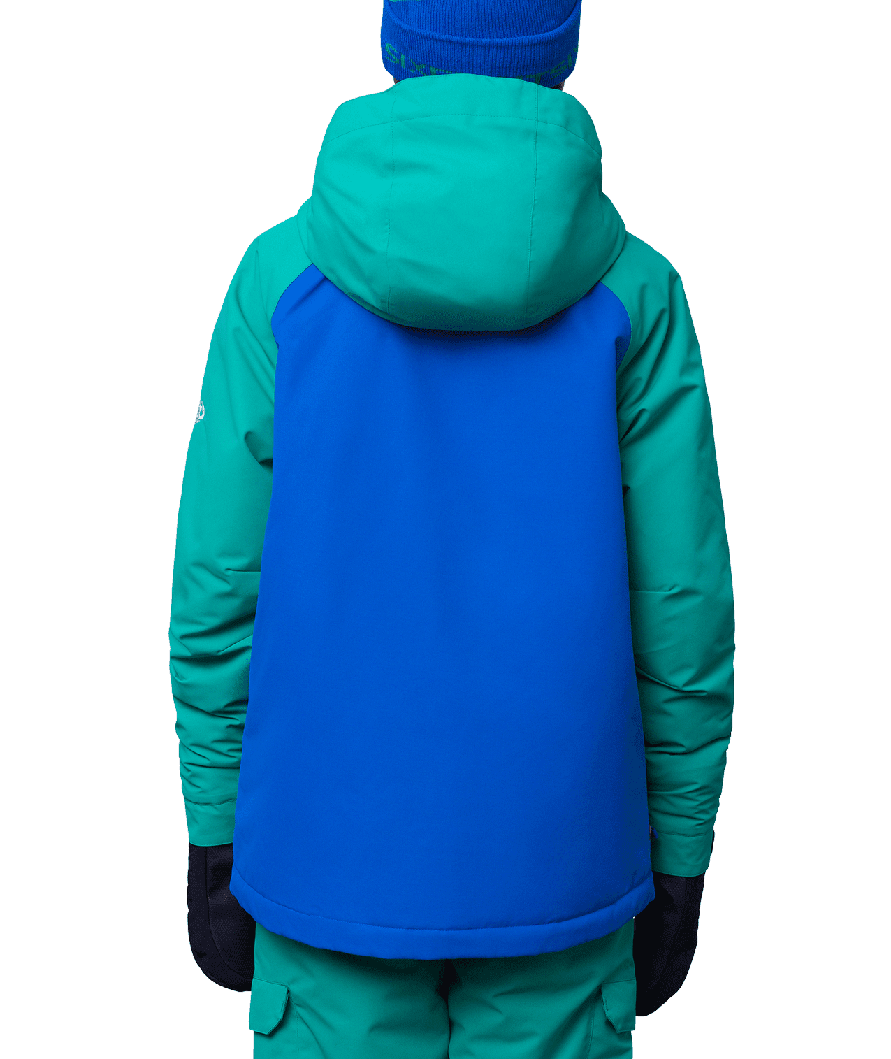 686 Youth Geo Insulated Snowboard Jacket Greenery Colourblock 2024 Youth Snow Jackets 686 