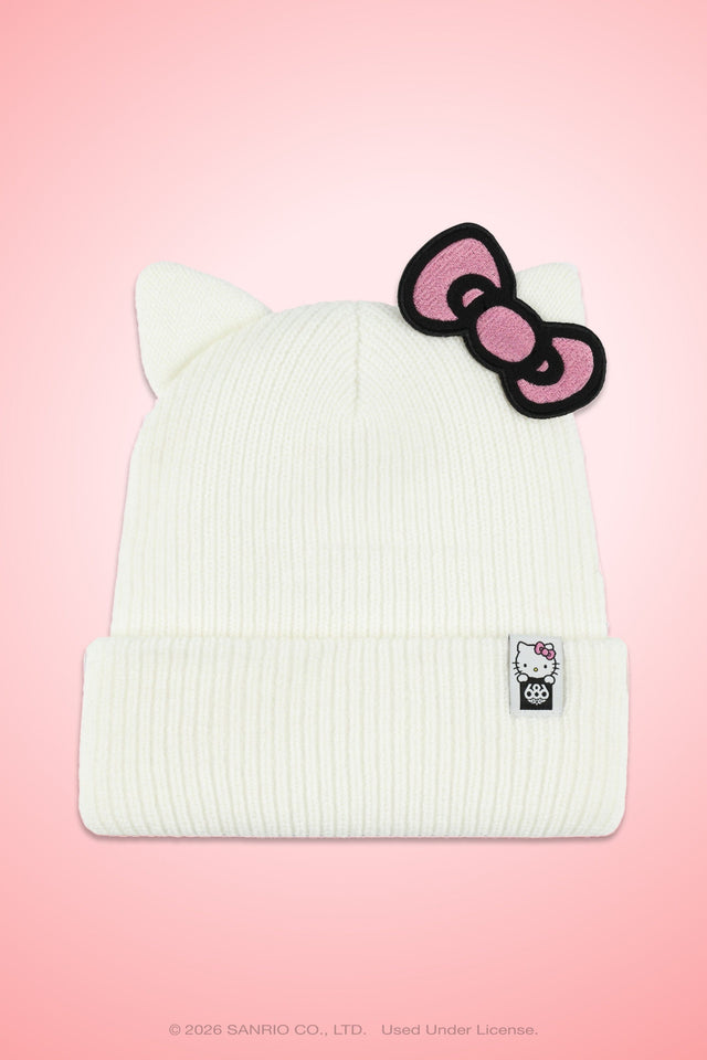 686 Women's Hello Kitty Beanie Hello Kitty White Women's Beanies 686 
