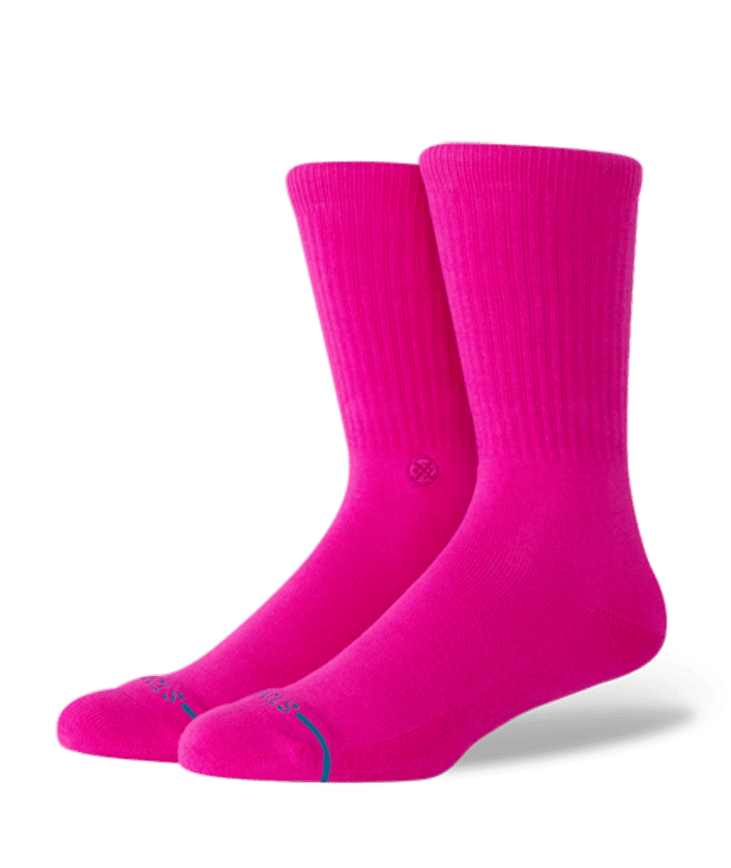 STANCE Icon Crew Stock Fuchsia Men's Socks Stance 