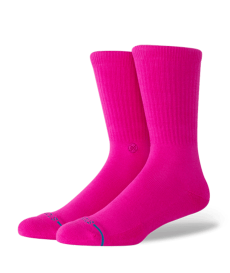 STANCE Icon Crew Stock Fuchsia Men's Socks Stance 