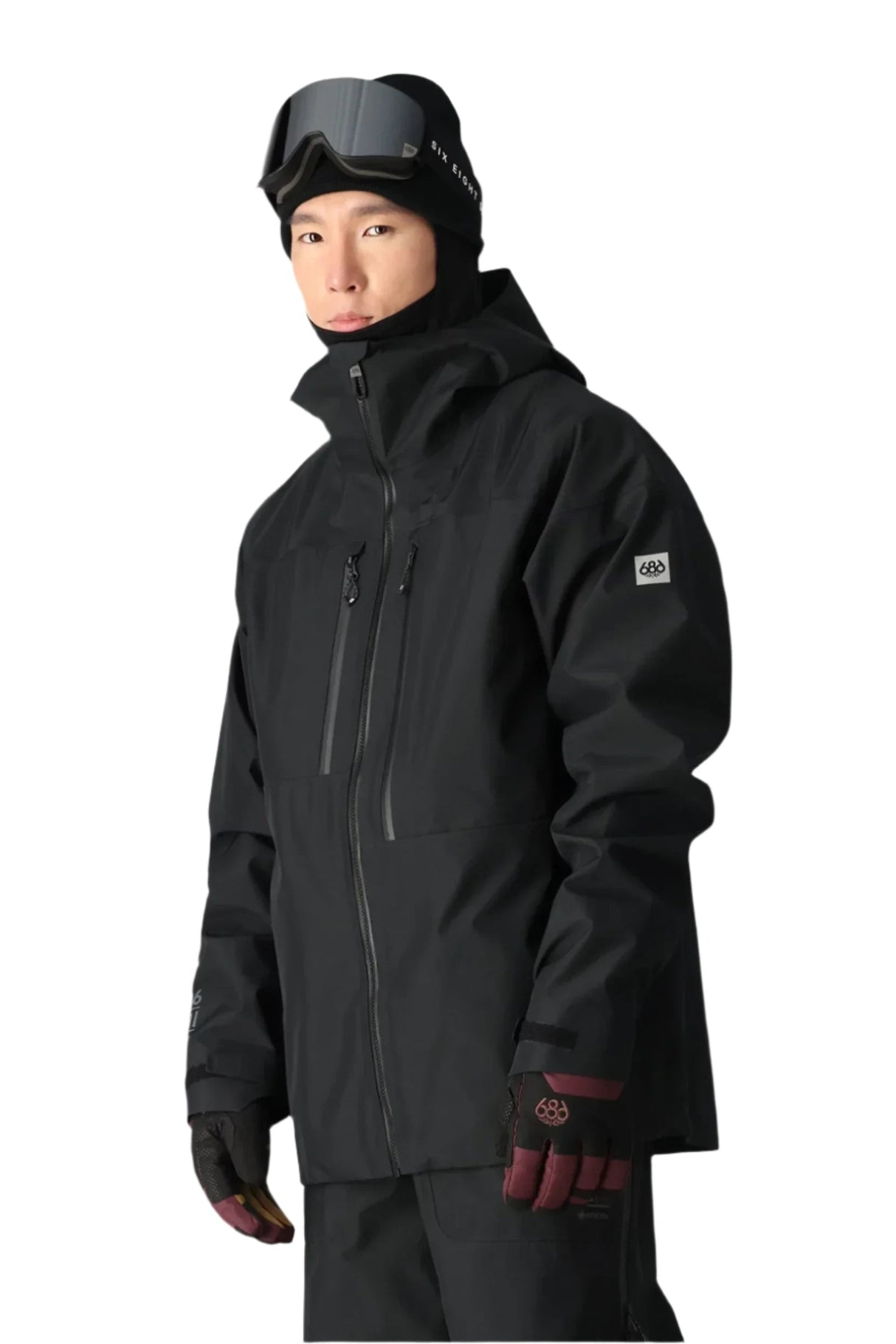 スノーボード 686 MEN'S GORE-TEX 3L ATV BIB Black 686 GORE-TEX 3L ATV Snowboard Jacket Black 2025 – Freeride Boardshop