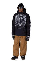 686 Waterproof Pullover Hoodie White Xray Men's Pullover Hoodies 686 