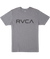 RVCA Big RVCA T-Shirt Smoke Black Men's Short Sleeve T-Shirts RVCA 