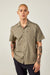 686 Canopy Perforated Button Up Shirt Heather Dusty Fatigue Men's Short Sleeve Button Up Shirts 686 