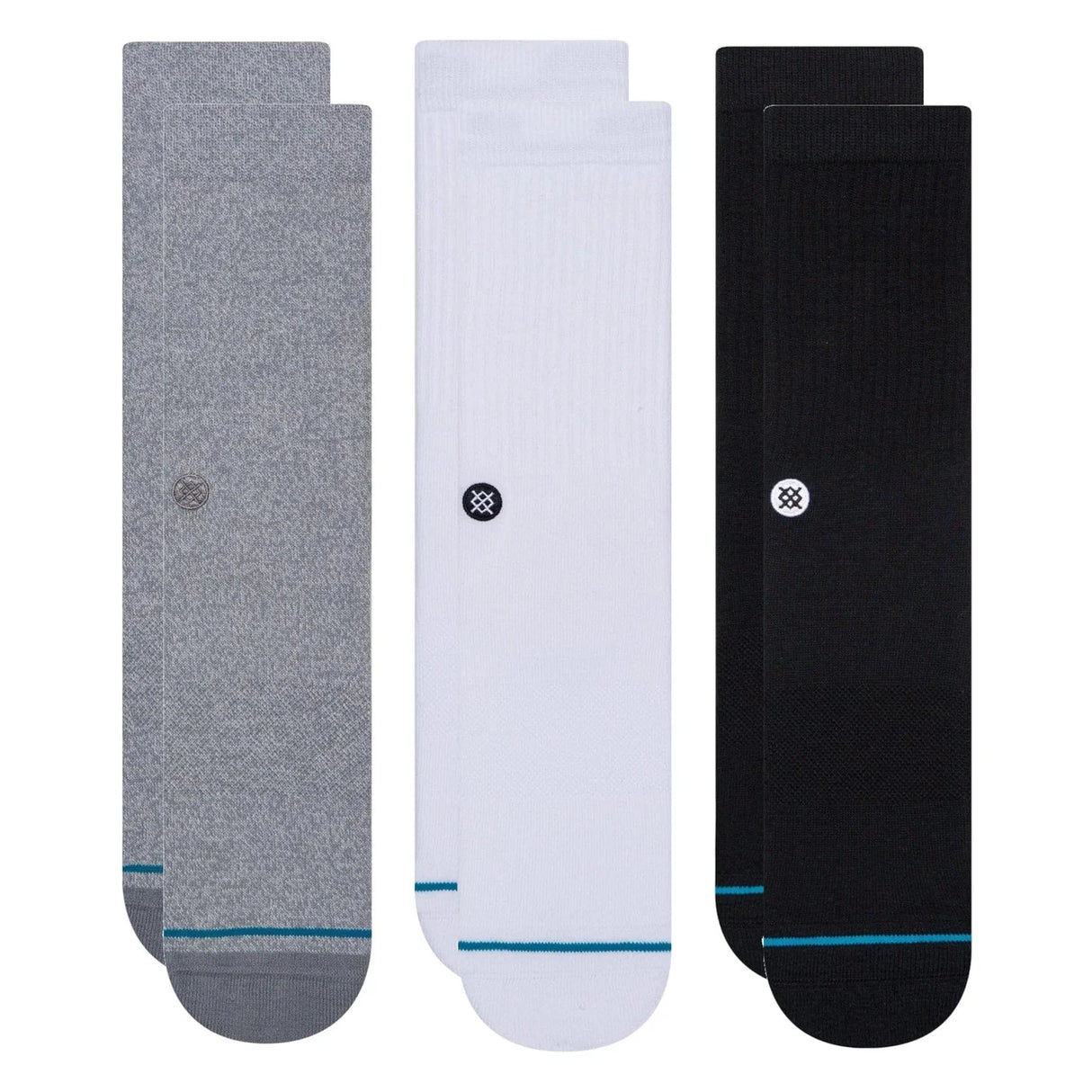 STANCE Icon Crew Socks 3 Pack Multi Men's Socks Stance 