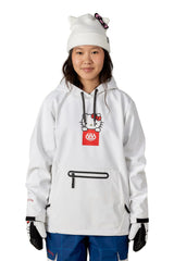 686 Women's Waterproof Pullover Hoodie Hello Kitty White Women's Pullover Hoodies 686 