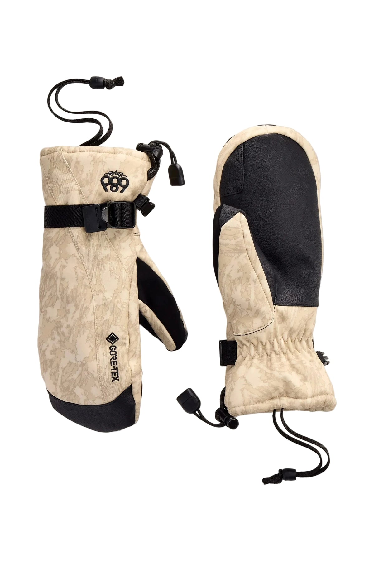 686 Women's GORE-TEX Linear Mitt Limestone Scratch Camo Women's Snow Mitts 686 