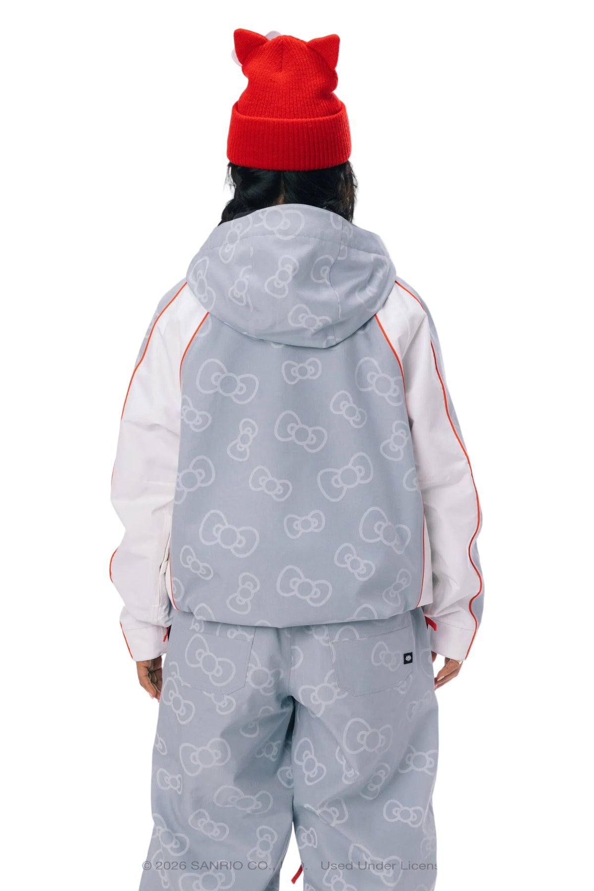 686 Women's Hello Kitty Lil Bow Snow Jacket Hello Kitty Denim 2027 Women's Snow Jackets 686 