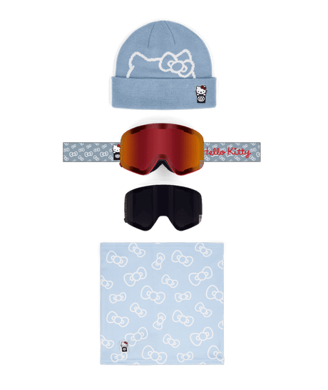 686 Smarty Magnetic Snow Goggle Pack Hello Kitty - Solar Mirror + Silver Mirror Snow Goggles 686 
