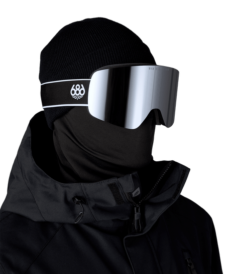 686 Foundation Snow Goggle Pack Black - Silver Mirror Snow Goggles 686 
