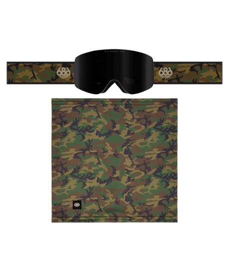 686 Foundation Snow Goggle Pack Camo - Black Mirror Snow Goggles 686 