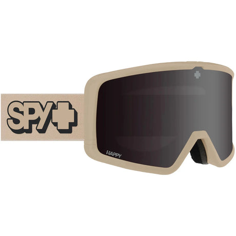 SPY Megalith Tan - Happy ML Rose with Black Mirror + Happy LL Yellow Snow Goggle Snow Goggles Spy 