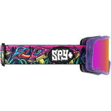 SPY Megalith Trippy Threads - Happy ML Rose with Pink Mirror + Happy LL Yellow Snow Goggle Snow Goggles Spy 