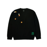 HUF Mia Star Cat Crewneck Black Men's Crewnecks Huf 