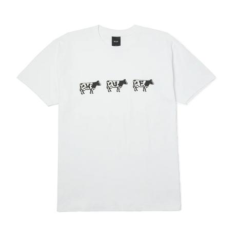 HUF Moo T-Shirt White Men's Short Sleeve T-Shirts Huf 