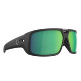 SPY Mainline ANSI Matte Black - Happy Bronze With Green Mirror Polarized Sunglasses