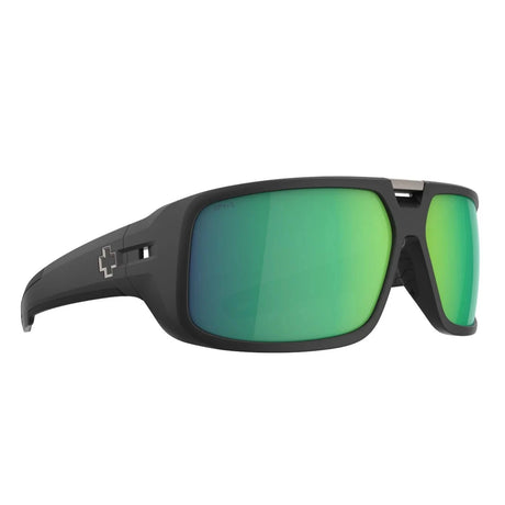 SPY Mainline ANSI Matte Black - Happy Bronze With Green Mirror Polarized Sunglasses Sunglasses Spy 