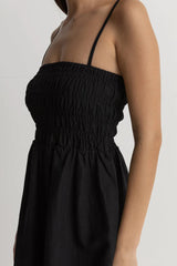 RHYTHM Women's Shirred Mini Dress Black Women's Dresses Rhythm 