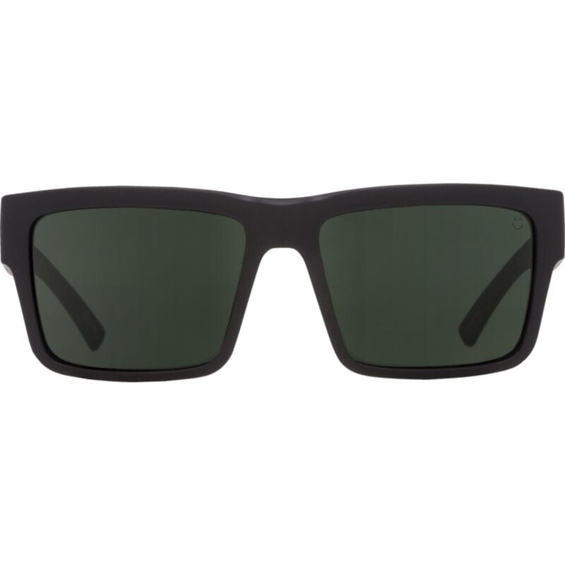 SPY Montana Soft Matte Black - Happy Grey Green Polarized Sunglasses Sunglasses Spy 