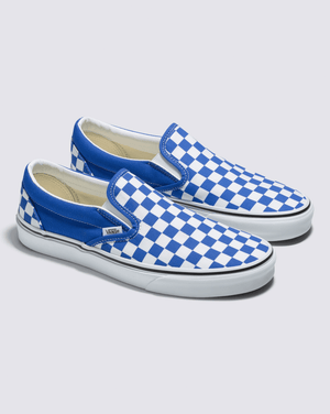 VANS Women s Classic Slip on Colour Theory Checkerboard Tri Tone