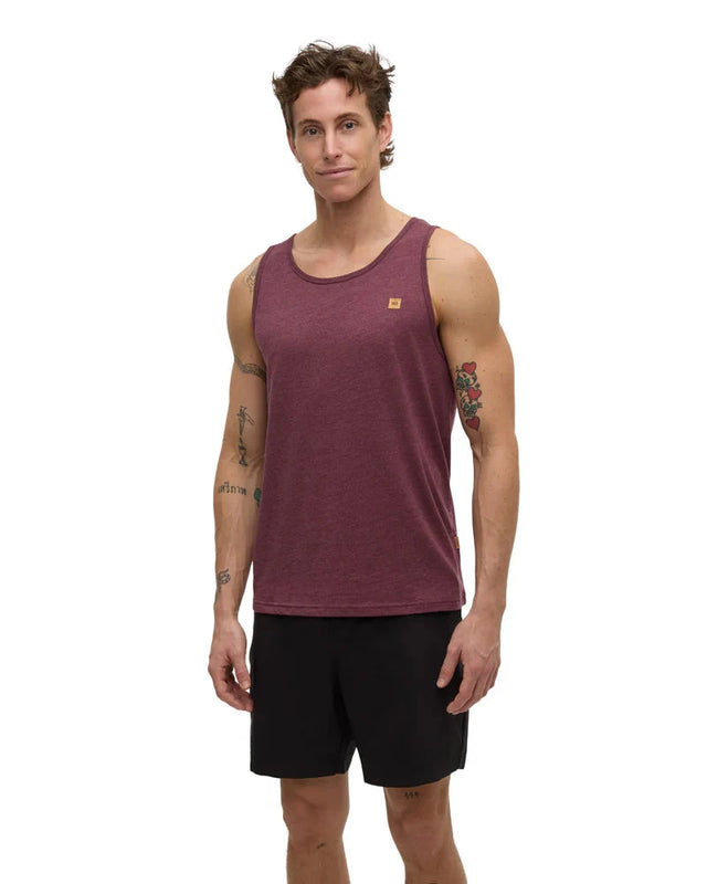 TENTREE Pender Tank Rosewood Fleck Men's Tank Tops Tentree 