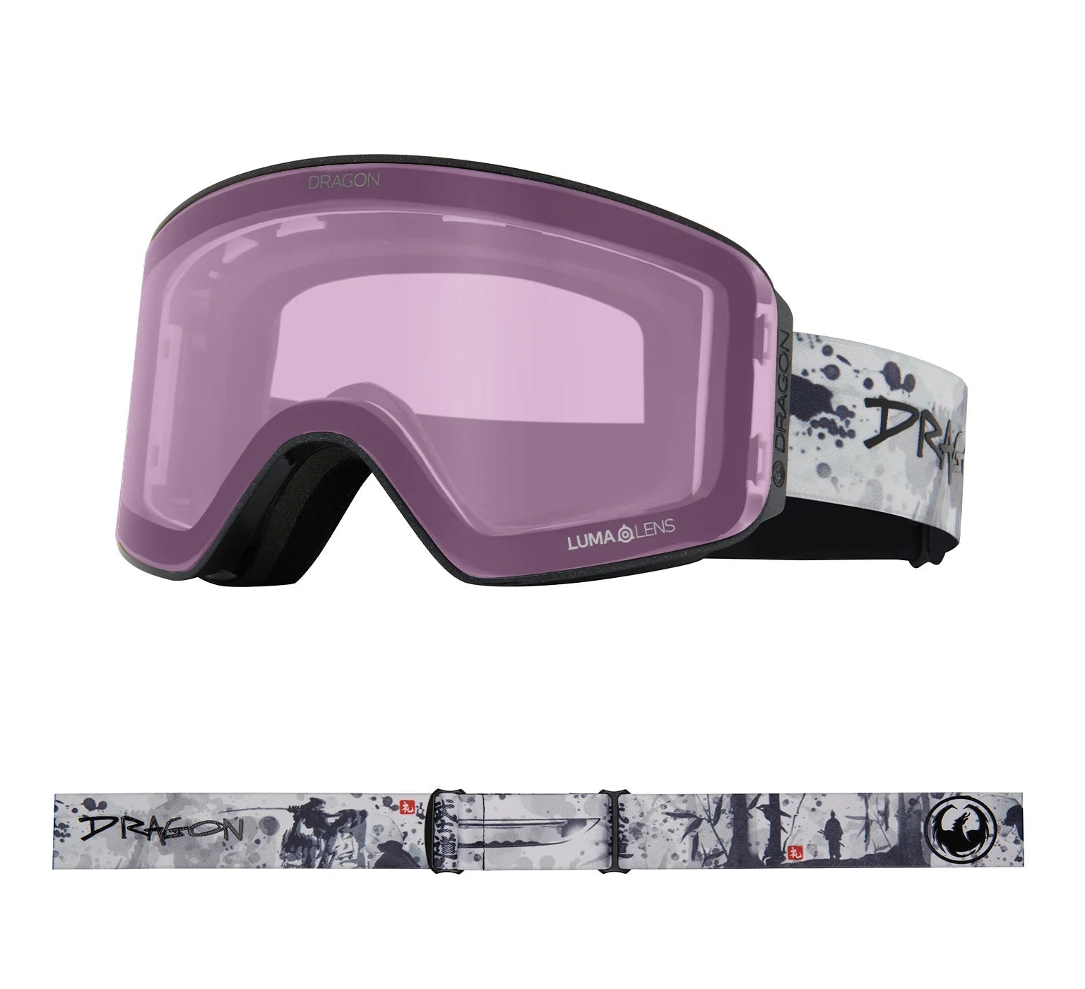 DRAGON NFX MAG OTG Bushido - Lumalens Silver Ion+ Lumalens Violet Snow Goggles Snow Goggles Dragon 
