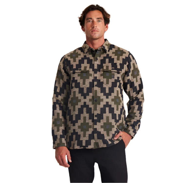 ROARK Nordsman Long Sleeve Flannel Hillside Jaquard Men's Long Sleeve Button Up Shirts Roark Revival 