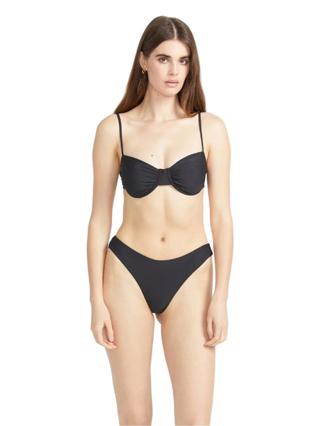 VOLCOM Women's Simply Seamless U-Wire Bikini Top Black Women's Bikini Tops Volcom 