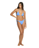 VOLCOM Women's Coco Tie Side Cheekini Bikini Bottom Light Blue Acid Women's Bikini Bottoms Volcom 