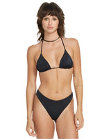 VOLCOM Women's Simply Seamless Skimpy Bikini Bottom Black Women's Bikini Bottoms Volcom 