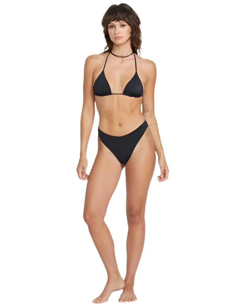 VOLCOM Women's Simply Seamless Skimpy Bikini Bottom Black Women's Bikini Bottoms Volcom 