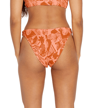 VOLCOM Women's Blocked Out Skimpy Bikini Bottom Reef Pink Women's Bikini Bottoms Volcom 