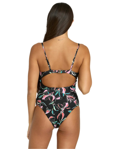 VOLCOM Women's Dream In Bloom Twist One Piece Multi Women's One Pieces Volcom 
