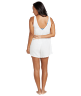 VOLCOM Women's Hang Loose Romper Star White Women's Rompers & Jumpsuits Volcom 