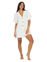 VOLCOM Women's Easy Breezy Romper Star White Women's Rompers & Jumpsuits Volcom 