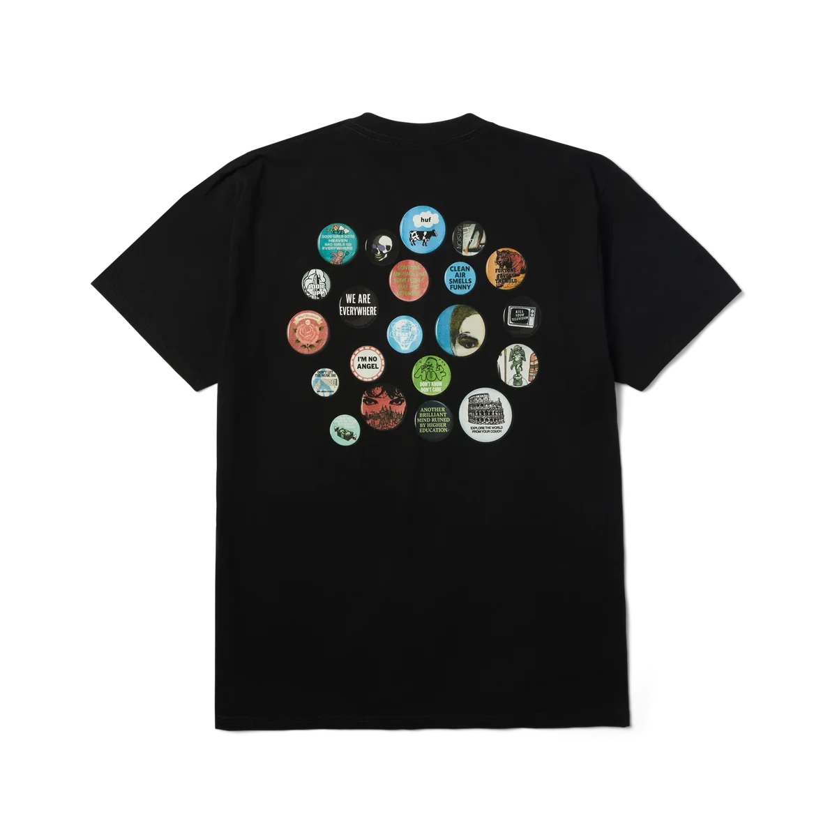 HUF Olympia T-Shirt Black Men's Short Sleeve T-Shirts Huf 