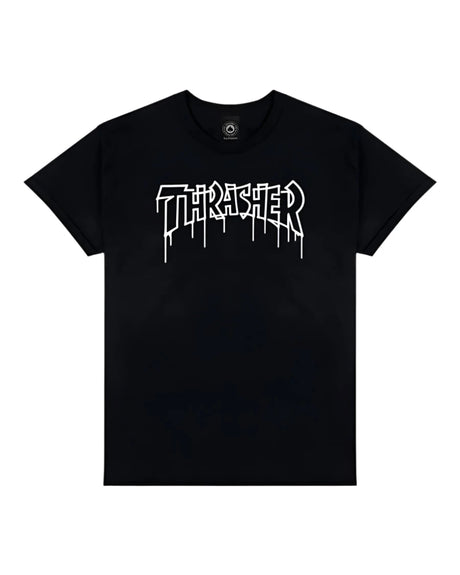 THRASHER One-Liner T-Shirt Black Men's Short Sleeve T-Shirts Thrasher 
