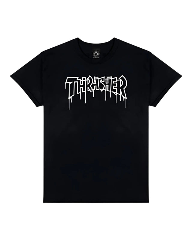 THRASHER One-Liner T-Shirt Black Men's Short Sleeve T-Shirts Thrasher 