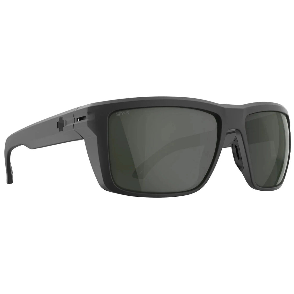 SPY Overhaul XL Matte Black - Happy Grey Green Sunglasses Sunglasses Spy 