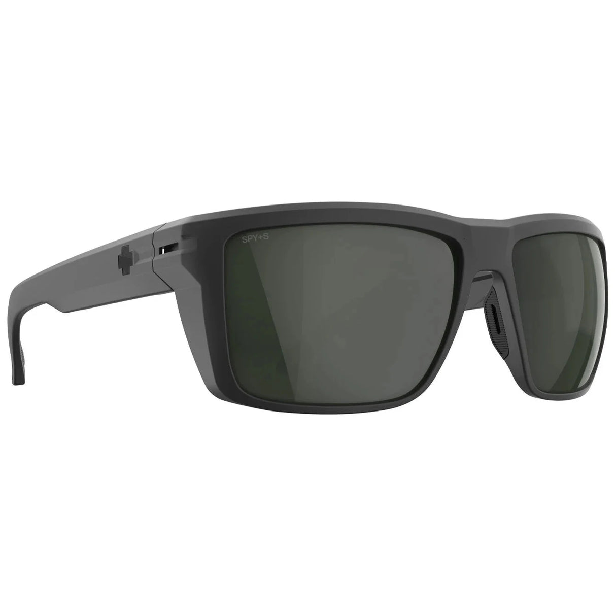 SPY Overhaul XL Matte Black - Happy Grey Green Polarized Sunglasses Sunglasses Spy 