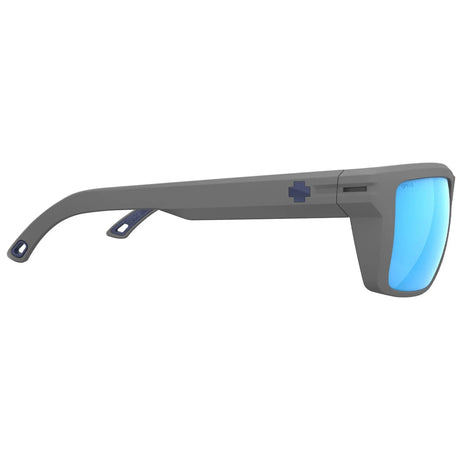 SPY Overhaul XL Matte Grey - Happy Boost Ice Blue Mirror Polarized Sunglasses Sunglasses Spy 