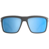 SPY Overhaul XL Matte Grey - Happy Boost Ice Blue Mirror Polarized Sunglasses Sunglasses Spy 